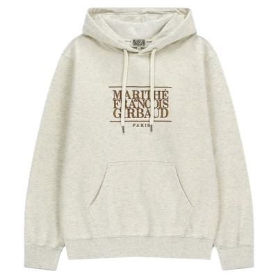 MARITHE经典LOGO刺绣连帽卫衣