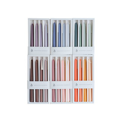 莫兰迪色蜡烛浪漫香薰支状蜡烛