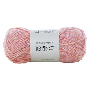 如意鸟云妆彩点喷毛纱棉线编织帽子围巾钩针织毯子抱枕心柔毛线团