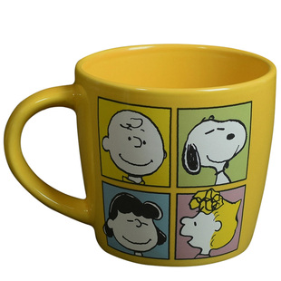 淄博陶瓷礼物外贸史努比周边卡通马克杯可爱水杯子办公室咖啡杯