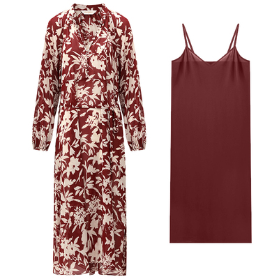 COCOBELLA印花连衣裙两件套