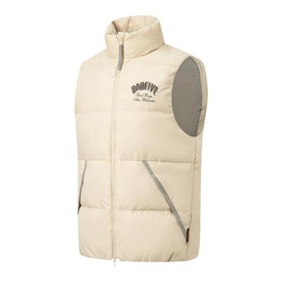 李宁正品反伍BADFIVE男子防泼水保暖立领运动羽绒马甲AMRT021-1