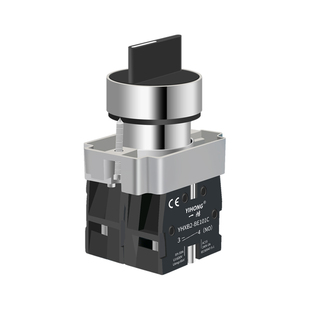 二档旋钮按钮开关XB2自锁自复位22mm三档旋转选择开关启动按钮