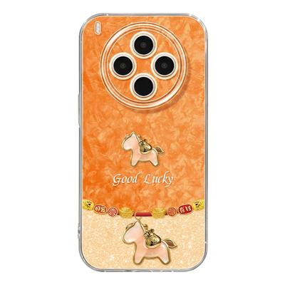 适用vivox300手机壳ultra女款x200s保护套x80pro硅胶x70全包防摔x60高级90新款x100橙色vivo新年马年pro+软外