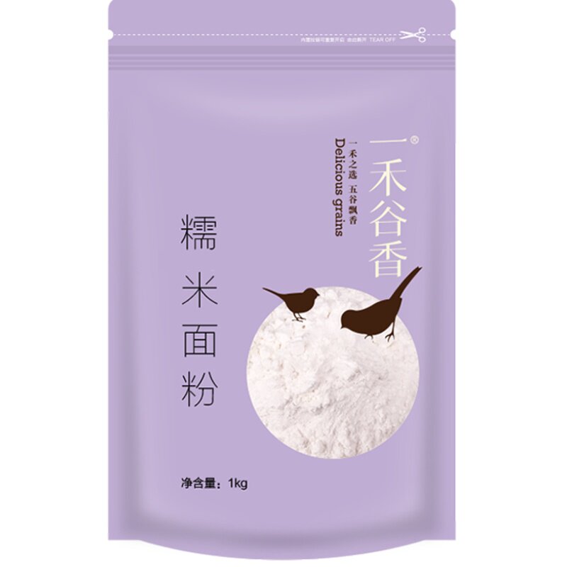 一禾谷香糯米面粉1kg水磨低脂