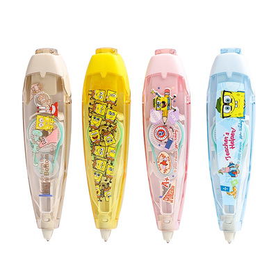 海绵宝宝修正带！进口带芯