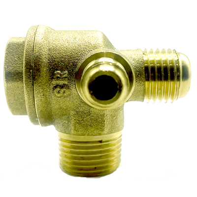 无油净音空压机打气泵配件纯铜单向阀电磁阀二三四通止逆回阀220V