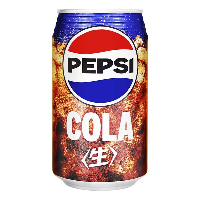 日本原装进口Pepsi/百事可乐生系列340ml*24罐经典碳酸汽水饮料