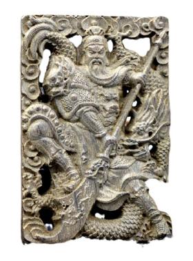 御龙关羽武财神项坠平安牌