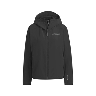 阿迪达斯梭织夹克女TERREX春新款户外跑步宽松连帽运动外套IS0304