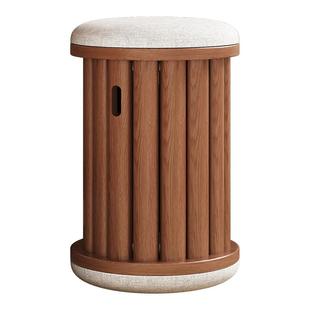 实木叠叠乐凳子可叠放软包凳子家用可收纳堆叠组合凳备用折叠餐凳