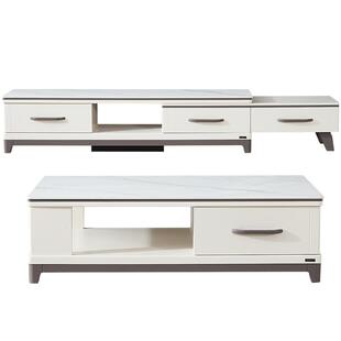 全友家居现岩板茶几电视柜极简客厅家用2025新款轻奢高级感茶台