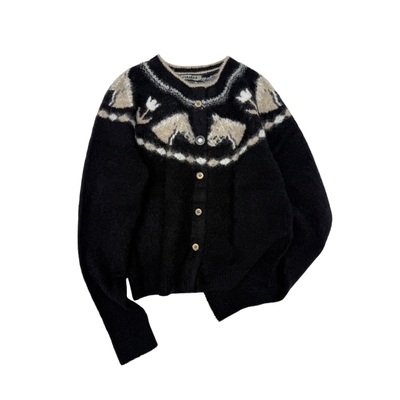 MARCHEN和平小马针织衫外套