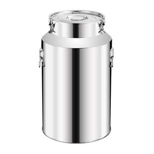 不锈钢密封桶加厚油桶厨房大容量密封罐运输桶接酒桶奶茶桶带龙头