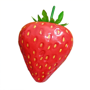 仿真水果假大草莓模型塑胶泡沫摆件花束材料拍戏道具家居软装饰品