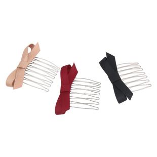 蝴蝶结刘海梳发夹发插梳发饰韩国发梳短发倒插梳发卡碎发整理神器