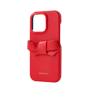 原创可爱红色适用iphone17promax手机壳15手工皮质蝴蝶结苹果16promax保护壳13硬壳14pro