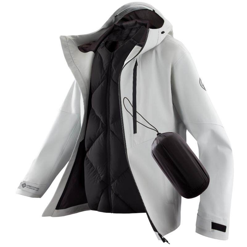 于适同款波司登新款户外GTX-WS三合一叠变鹅绒羽绒服男钓鱼