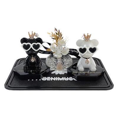 墨镜熊汽车摆件卡通暴力熊