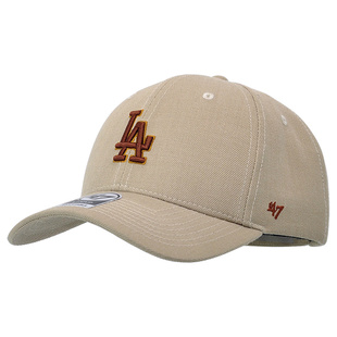 47brand 硬顶卡其色棒球帽 LA秋冬 ins明星网红 ny鸭舌帽子男女款