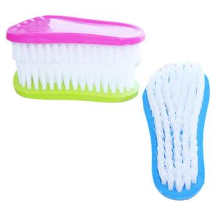 小脚丫无柄鞋刷子清洁刷鞋刷洗鞋刷鞋洗衣刷塑料厚柄刷子硬毛板刷