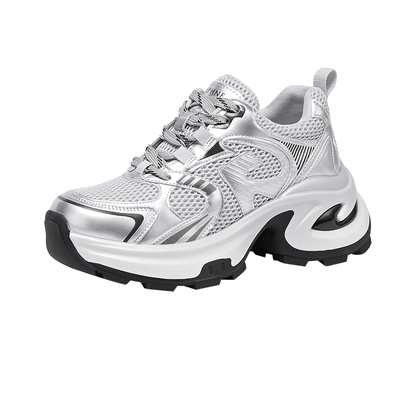 达芙妮加绒增高老爹鞋女2025新款冬季保暖小个子厚底运动休闲女鞋