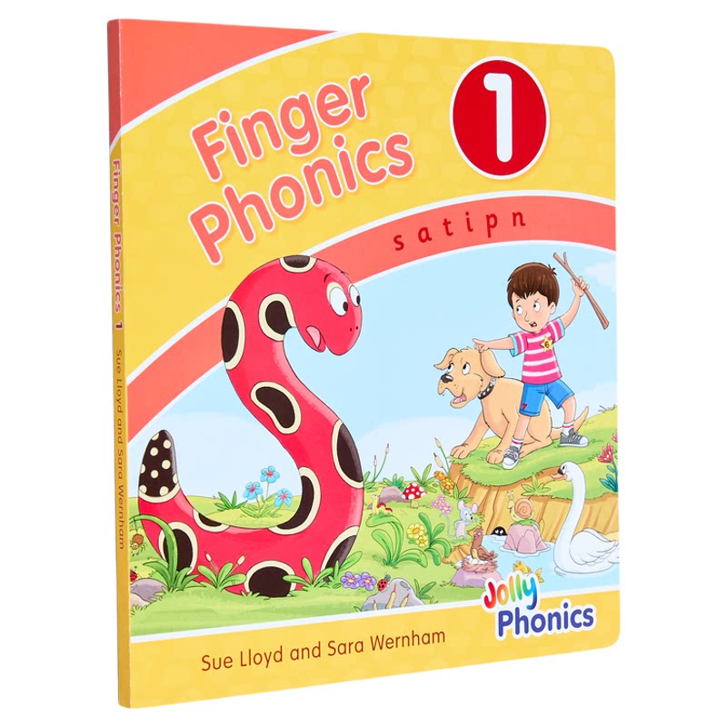 Finger Phonics Book 1 快乐自然拼读手指拼读书1 英文原版 英语字母表字母发音 多感官教学活动 Jolly Phonics 大音
