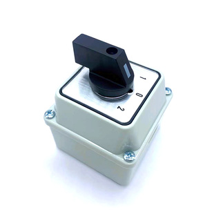 万能转换开关带防水护盒壳LW26-20/23二三档双电源切换电机正反转