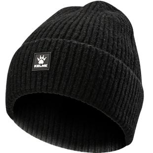 kelme卡尔美针织帽子户外骑行跑步运动保暖冬季防风抗寒抓绒帽子