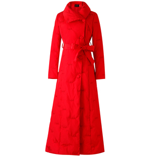 时尚轻薄长款羽绒服女2025新款女士修身显瘦过膝轻便气质羽绒服冬