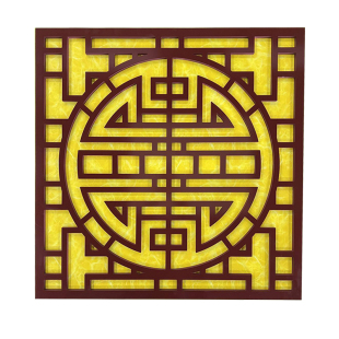 新中式仿古镂空花格PVC雕花板吊顶遮挡装饰格栅电视背景墙通花板