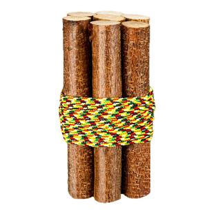 桃树枝婴儿五色线7厘米七根桃木枝棍剑葫芦摆件狗牙挂件东南枝条