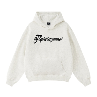 大码美式复古hiphop字母连帽卫衣男情侣装 国潮复古学院风慵懒感