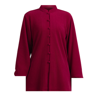 太极服女秋冬季新款加厚保暖高端品牌专业八段锦练功服套装晨练男