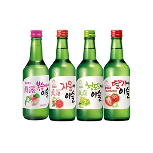 真露/JINRO真露烧酒果味组合蒸馏酒低度韩剧同款女生微醺佐餐酒水
