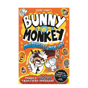 【预售】兔子大战猴子：多元宇宙混合 Bunny vs Monkey: Multiverse Mix-up 英文儿童漫画书7-9岁英语章节书搞笑故事漫画桥梁书