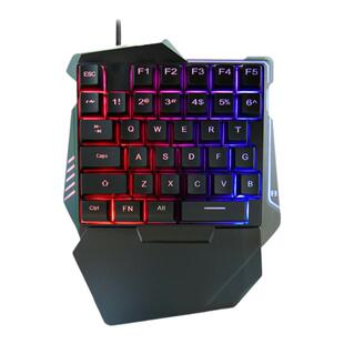 佳影G7单手游戏电竞键盘小型便携薄膜静音办公手游外设专用