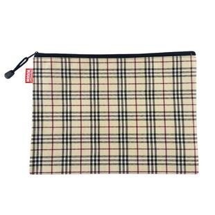 a4加厚防水单层文件袋家用文件收纳袋户口本帆布袋孕检资料整理试卷袋方格手提文件袋a5单层a6大容量布袋学生