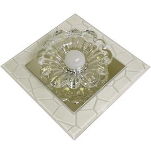 过道走廊玄关灯现代简约吊顶灯阳台led水晶嵌入式天花射灯门口灯