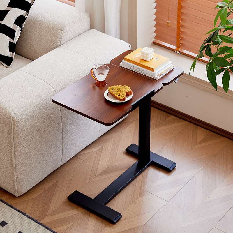 升降桌可翻转简易笔记本电脑床边工作台式站立地可置移动桌子桌