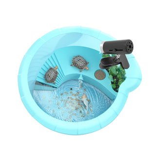 宠尚天乌龟缸带晒台爬台饲养箱养龟专用巴西龟盆鱼缸客厅小型家用