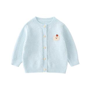 贝肽斯毛衣针织开衫26春秋新款婴儿宝宝男童女童毛线衣针织马甲S