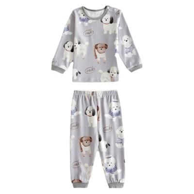 Oak Family春秋新款男女宝宝长袖居家服空调房儿童亲子睡衣套装