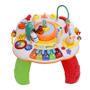 谷雨多功能游戏桌婴儿宝宝益智学习桌男女孩早教音乐玩具台 1-3岁