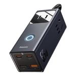 倍思65W桌面充电站排插多口插座USB快充插线板30w氮化镓适用苹果安卓手机typec闪充笔记本多功能插排办公用