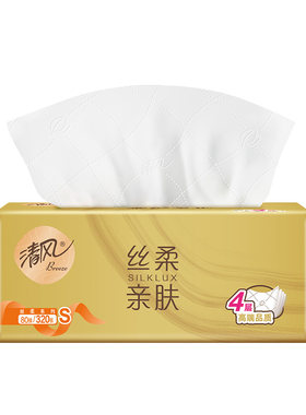 清风丝柔金装抽纸4层24包