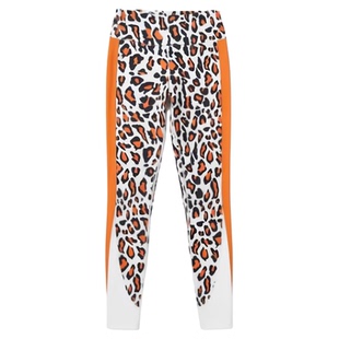 撞色豹纹瑜伽裤Color blocking leopard print sports yoga pants