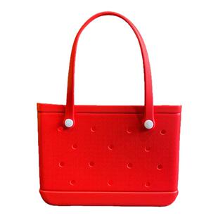 Michelle Girl2025新款夏季提包沙滩洞洞包防水便携收纳包菜篮子