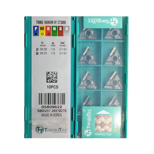 TNMG160404R-VF CT3000金属陶瓷特固克三角开槽车刀片160408L-VF