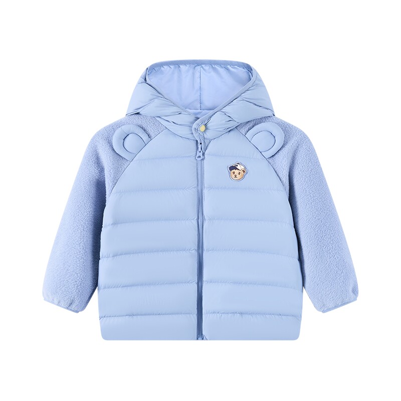 TeenieWeenieKids拼接羽绒服